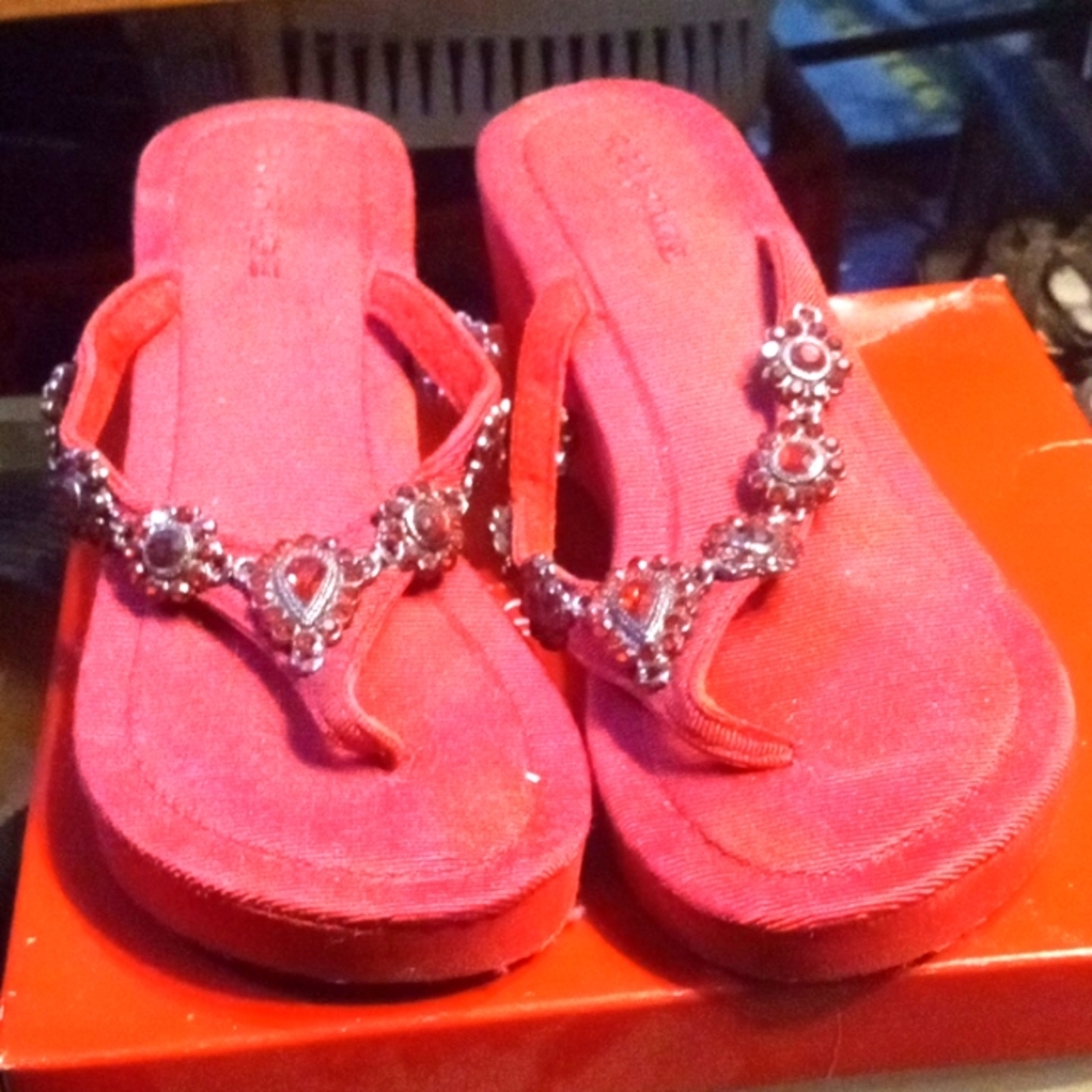Rampage sandals red